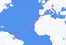 Flyreiser fra Altamira, Brasil til Trieste, Italia