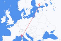 Vols depuis la ville de Helsinki vers la ville de Calvi (Haute-Corse)