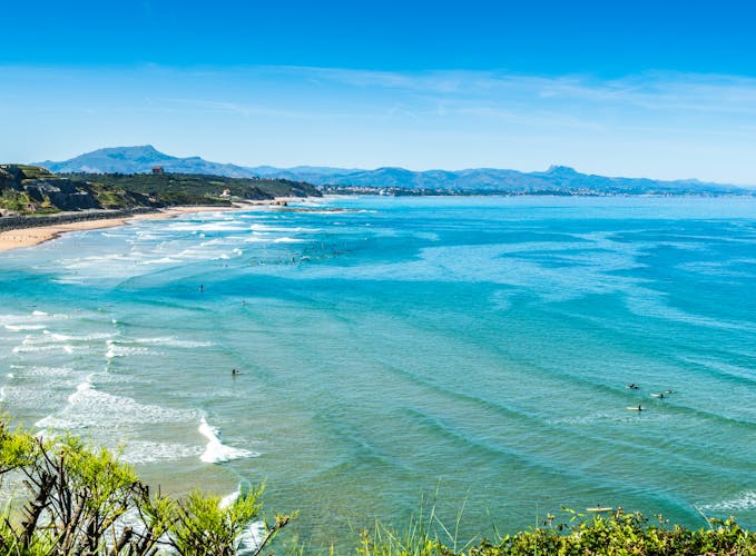 Photo of Basque Coast Beach in Biarritz in France.
