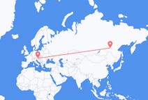 Flights from Neryungri, Russia to Graz, Austria