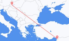 Flights from Hatay Province, Turkey to Hévíz, Hungary