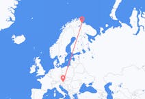 Vols depuis la ville de Kirkenes vers la ville de Graz