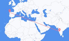 Рейсы из Хубли, Индия в Сантьяго-де-Компостела, Испания