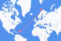 Flyreiser fra Antigua, Antigua og Barbuda til Tromsø, Norge