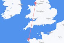 Flights from Brest, France to Liverpool, England