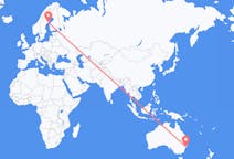 Flyrejser fra Byen Newcastle, Australien til Umeå, Sverige