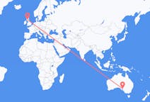 Flyreiser fra Whyalla, Australia til Glasgow, Skottland