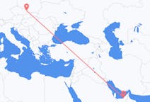 Flyrejser fra Abu Dhabi, De Forenede Arabiske Emirater til Ostrava, Tjekkiet