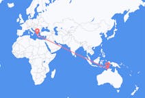 Flyreiser fra Darwin, Australia til Kalamata, Hellas