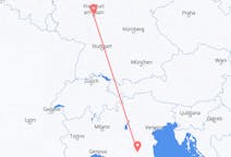 Flyreiser fra Bologna, Italia til Frankfurt, Tyskland