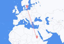 Flights from Khartoum, Sudan to Ronneby, Sweden
