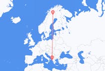 Flights from Gällivare, Sweden to Corfu, Greece