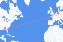 Flyreiser fra Panama by, USA til Frankfurt, Tyskland