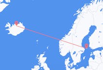 Flyreiser fra Mariehamn, Åland til Akureyri, Island