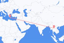 Flyreiser fra Nan-provinsen, Thailand til Khania, Hellas