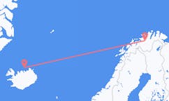Vols de Grimsey, Islande pour Alta, Norvège