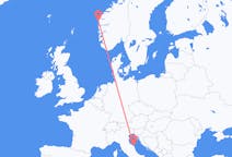 Flights from Florø, Norway to Ancona, Italy