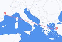 Flyreiser fra Montpellier, Frankrike til Izmir, Tyrkia