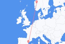 Flyreiser fra Sogndal, Norge til Castelló de la Plana, Spania