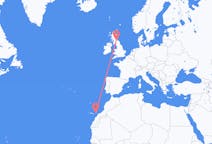スペインのから フエルテベントゥラ島、スコットランドのへ エディンバラフライト