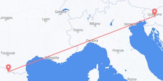 Flights from Slovenia to Andorra