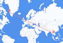 Flyrejser fra Khon Kaen, Thailand til Sisimiut, Grønland