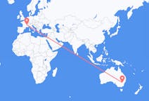 Flyreiser fra Parkes, Australia til Lyon, Frankrike