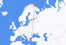 Fly fra Murmansk til Ikaria