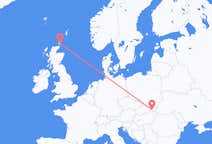 Flyg från Kirkwall, Skottland till Kosice, Slovakien