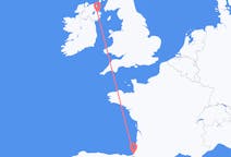 Flights from Biarritz in France to Belfast in Northern Ireland