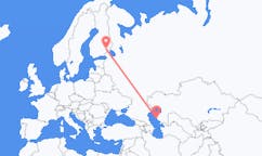 Flyreiser fra Aktau, Kasakhstan til Nyslott, Finland