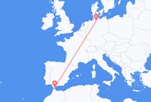 Vluchten van Gibraltar, Gibraltar naar Hamburg, Duitsland