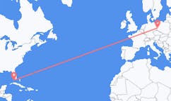Flyreiser fra Key West, USA til Zielona Góra, Polen