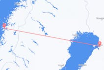 Flyreiser fra Sandnessjøen, Norge til Uleåborg, Finland
