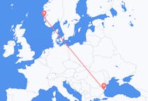 Flyg från Stord, Norge till Varna, Bulgarien