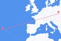Flights from Kraków, Poland to Flores Island, Portugal