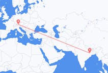 Flyreiser fra Ranchi, India til Innsbruck, Østerrike