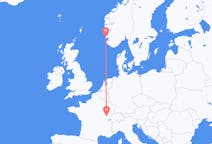 Flights from Haugesund, Norway to Dole, France