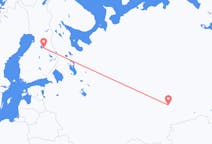 เที่ยวบิน จาก เยคาเตรินเบิร์ก, รัสเซีย ไปยัง กะยานี่, ฟินแลนด์