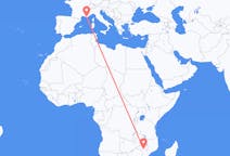Flights from Tete, Mozambique to Toulon, France