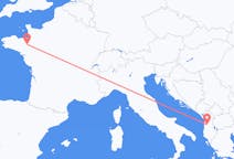 出发地 法国出发地 雷恩目的地 阿尔巴尼亚地拉那的航班