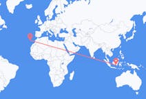 出发地 印度尼西亚馬辰目的地 葡萄牙丰沙尔的航班