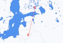 Loty z Lappeenranta, Finlandia do Wilna, Litwa