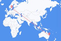 Flyreiser fra Brisbane, Australia til Linköping, Sverige