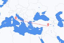 土耳其出发地 馬爾丁飞往土耳其目的地 罗马的航班