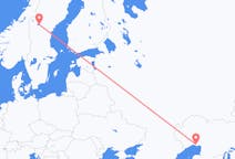Flyreiser fra Atyrau, Kasakhstan til Östersund, Sverige