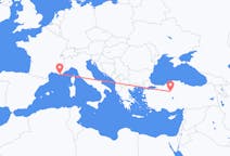 Loty z Tulon, Francja z Ankara, Turcja