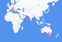 Flyreiser fra King Island, Australia til Roma, Italia