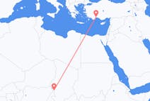 Flyreiser fra N Djamena, til Antalya