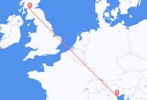 Flyrejser fra Venedig, Italien til Glasgow, Skotland